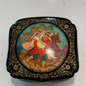 Vintage Soviet production Lacquer Box.